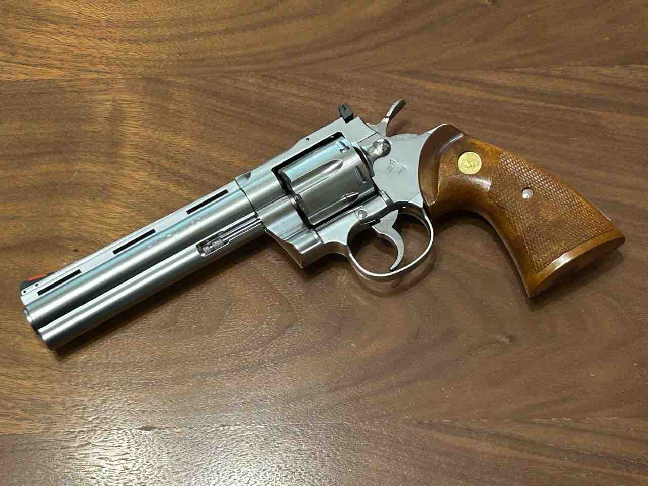 タナカワークス コルトパイソン357マグナム 6インチ ステンレス