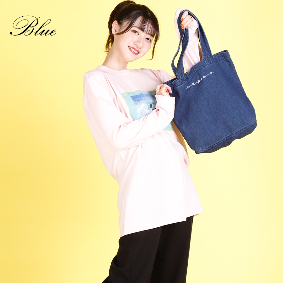 受注期間限定！田嶌紗蘭コラボ企画第3弾！コラボデニムトートバッグ