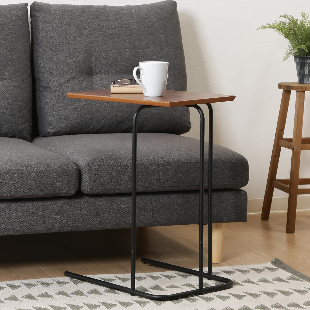 サイドテーブル 高さ60cm 木製 コーヒーテーブル – ハウジー