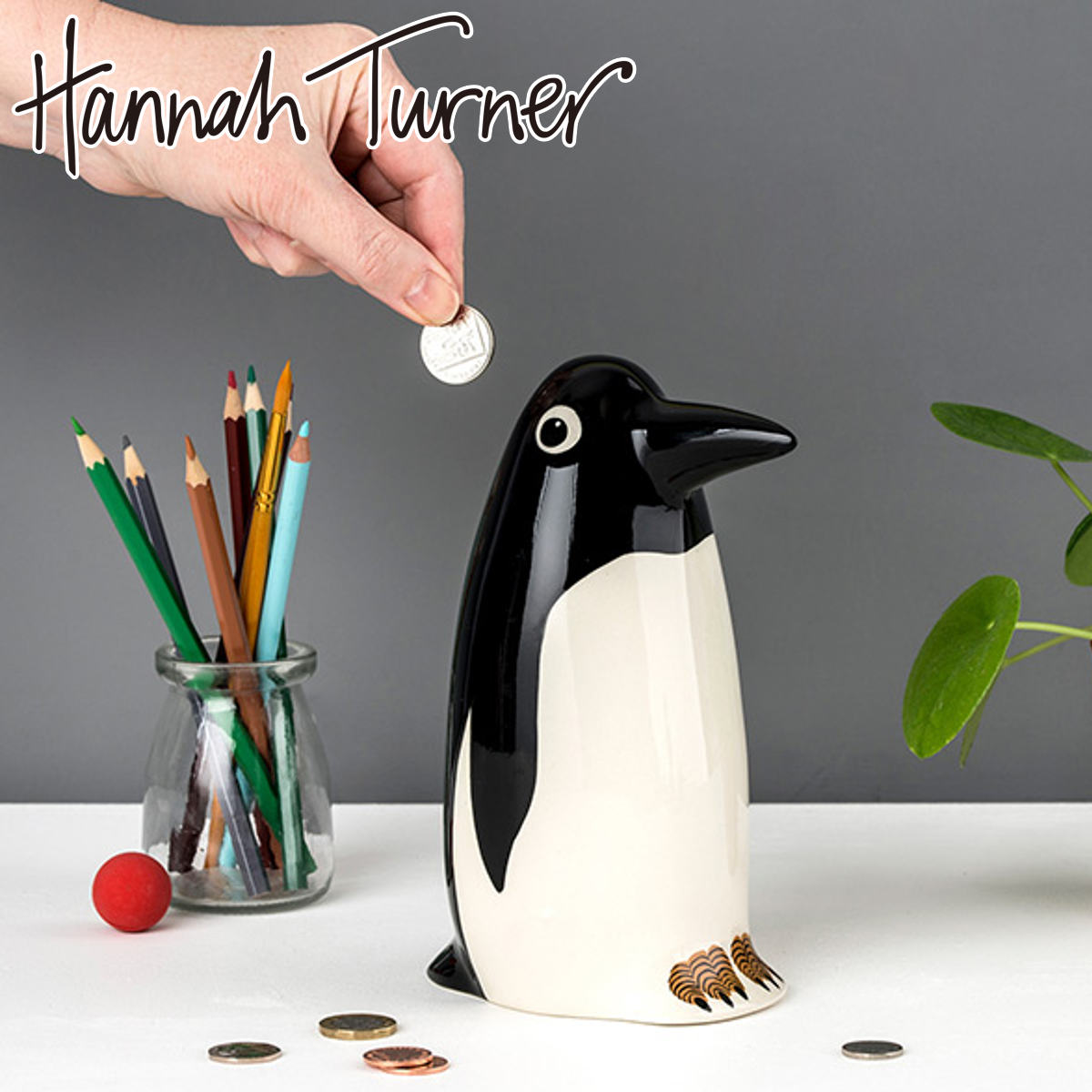 貯金箱 Hannah Turner Money box Penguin ペンギン （ ハンナターナー