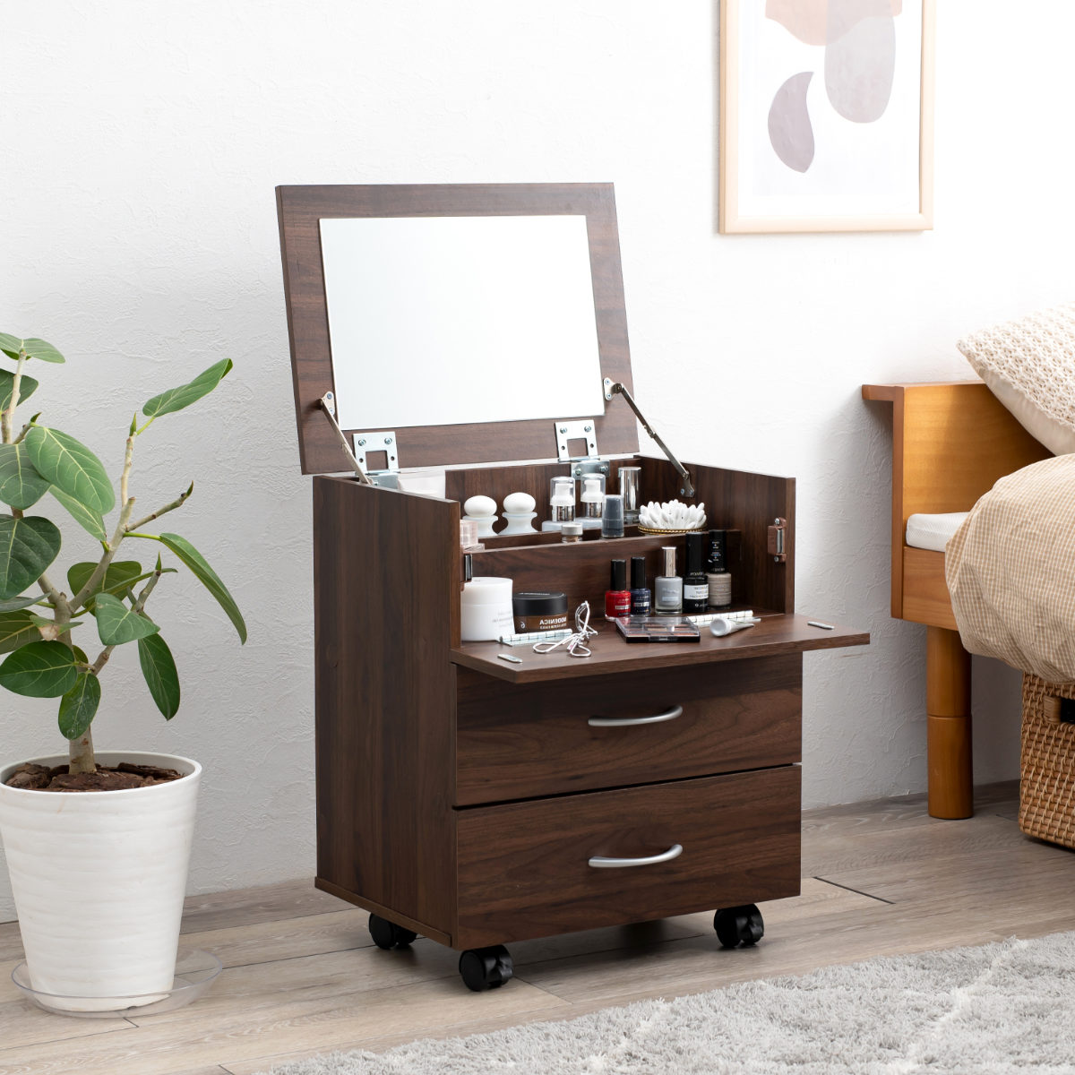 dショッピング |コスメワゴン 幅42.5cm 引き出し キャスター