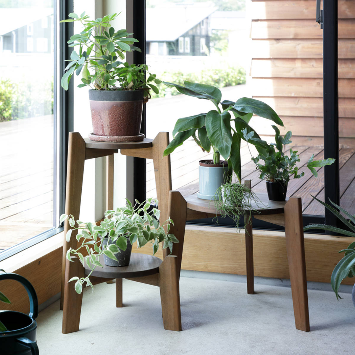 花台 Jardin Plants Table set 木製 （ プランタースタンド フラワー