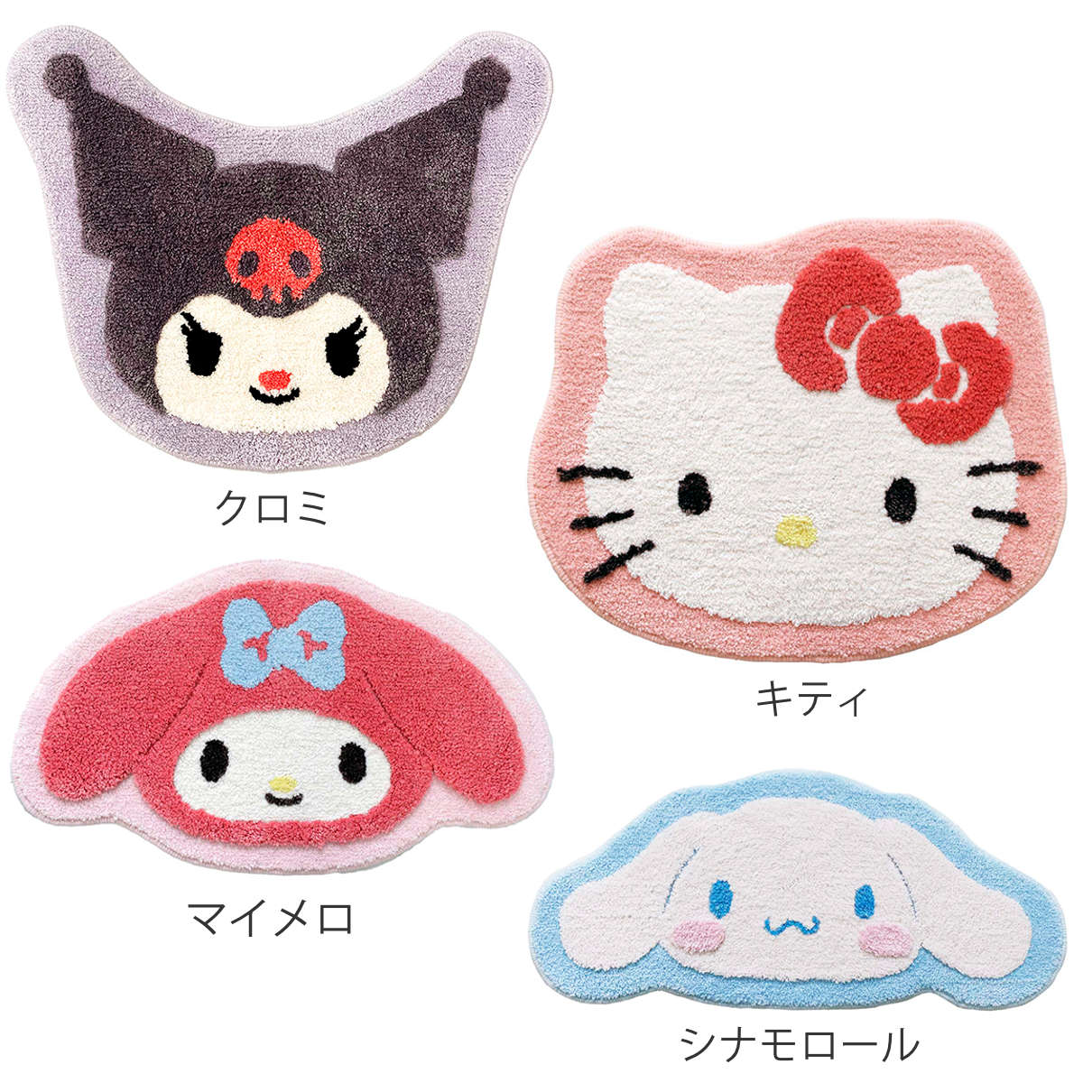 マット サンリオキャラクターズ 洗えるマット 62×50cm （ インテリア