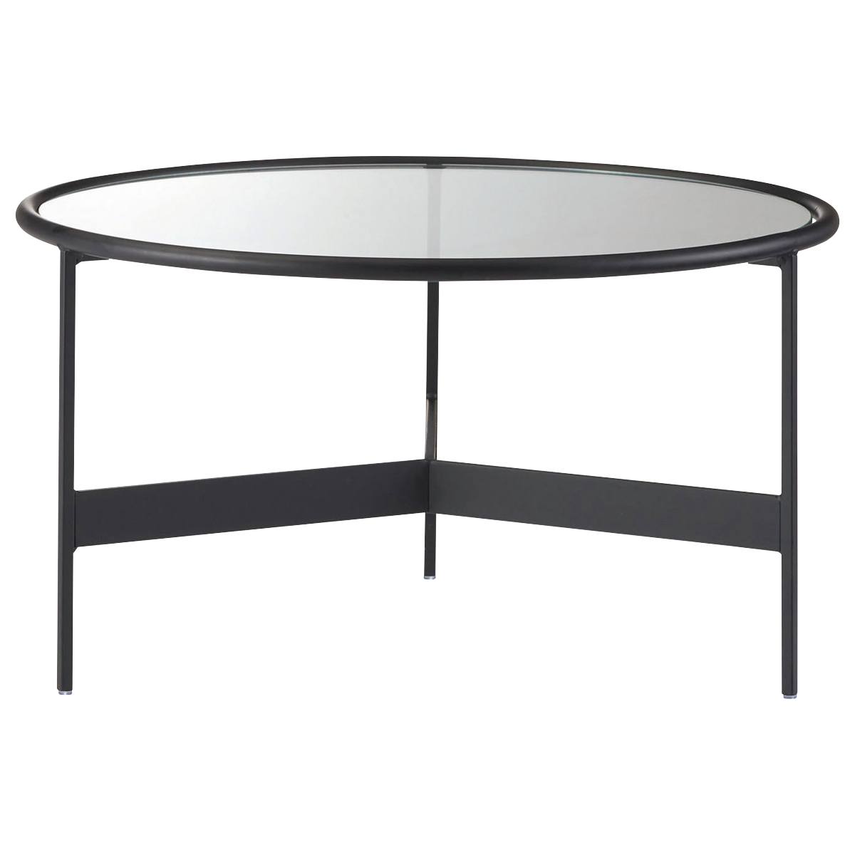 ローテーブル 幅60cm 丸 ガラス （ リビング テーブル ガラステーブル