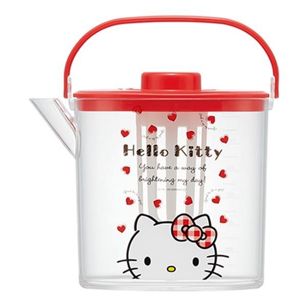 dショッピング |冷水筒 1.2L ハローキティ Redハート 冷茶ポット