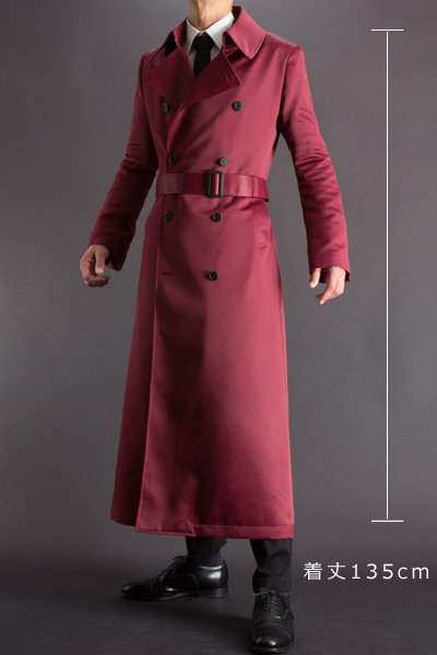 ナポレオンコート フレアモデル ワイン 135 【ロングコート・マント
