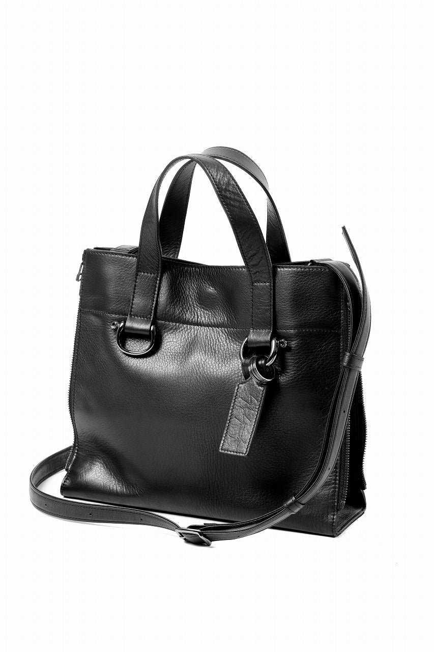 discord Yohji Yamamoto ZIPPER SHOULDER BAG / SOFT SHRINK COW