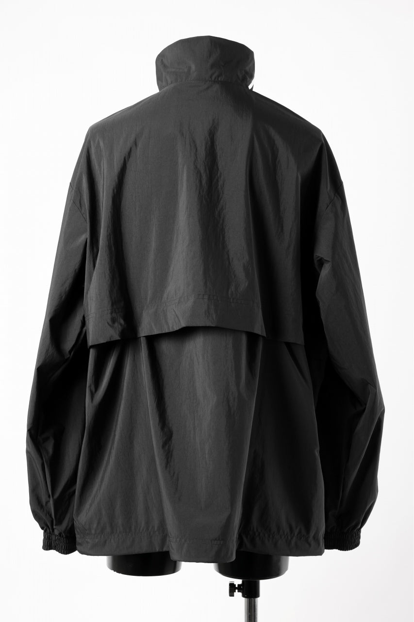 Y-3 Yohji Yamamoto THREE STRIPES NYLON HALF ZIP BLOUSON (BLACK)の