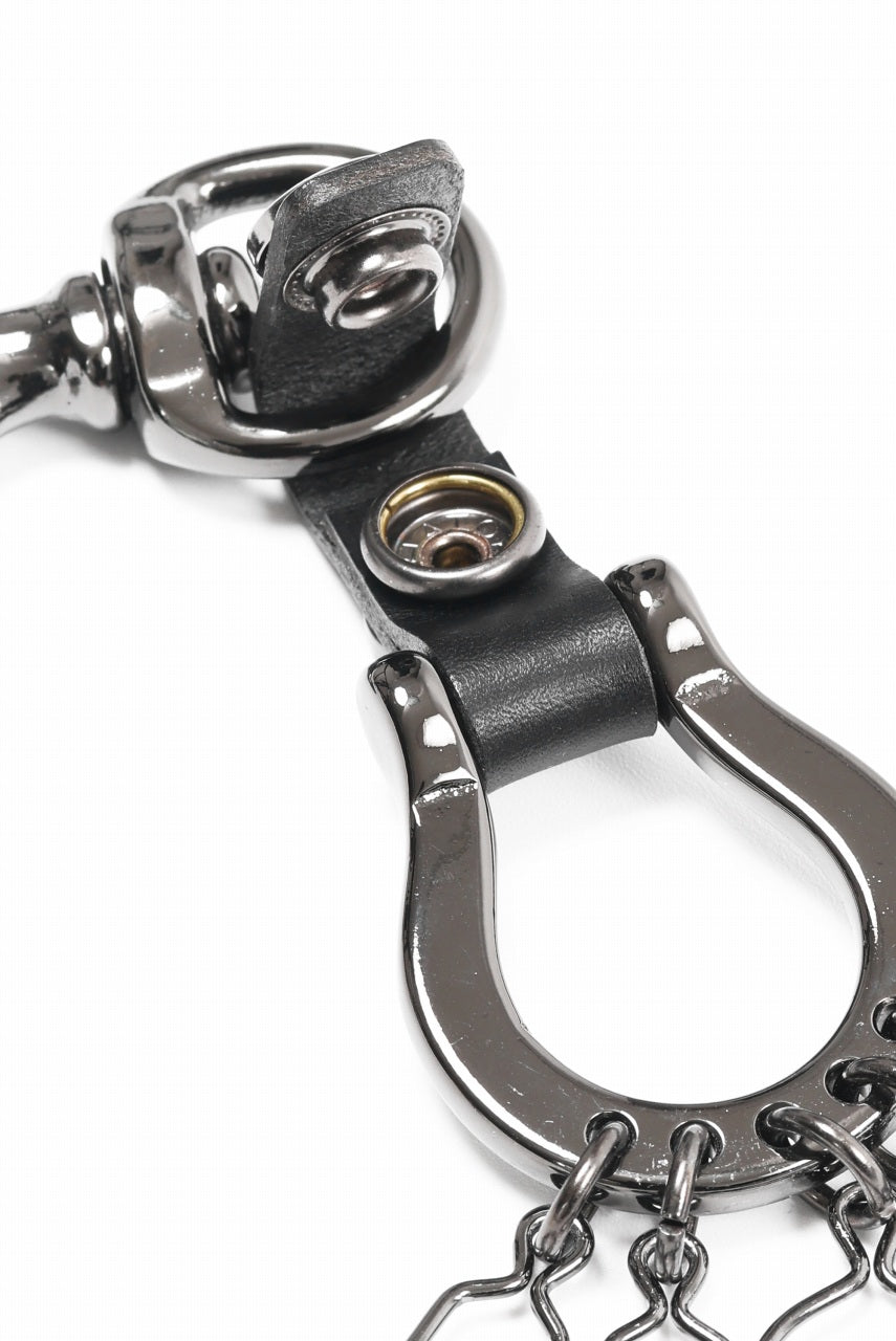 discord Yohji Yamamoto Horseshoe Keyring / Brass + Cow Skin