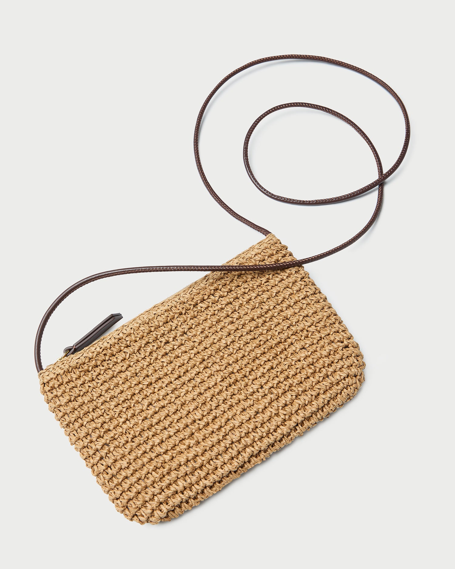 Yasmine Brown/Espresso Crochet Crossbody | Crossbodies | Handbags