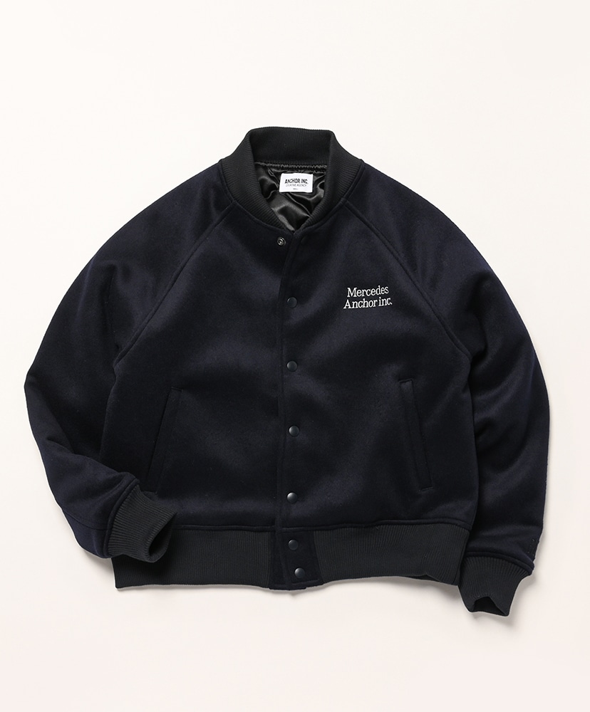 Melton Versity Jacket(L(MEN) Black/ブラック): ANCHOR INC.