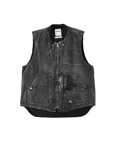 DUCK VEST AGED(M(MEN) Aged Black/エイジドブラック): BOW WOW