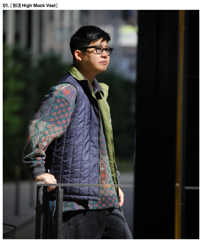 On The Street no.16 / 別注 High Mock Vest vol.02