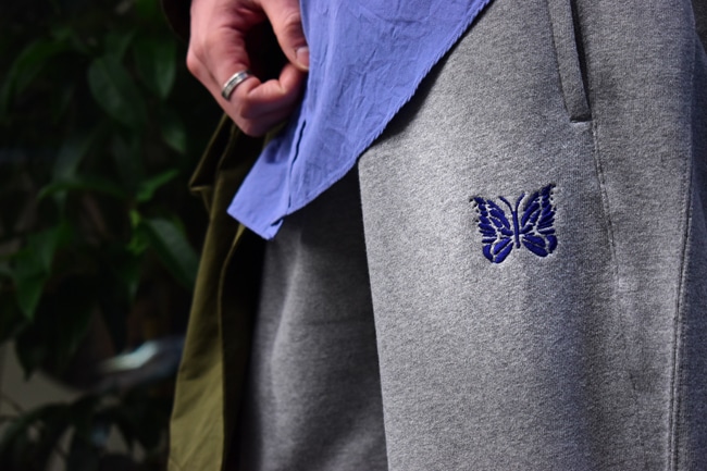 NEEDLES[ニードルズ] 23SS LOFTMAN別注 Zipped Sweat Pant [Grey]