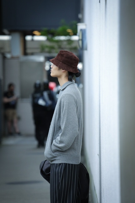 BATONER[バトナー] Men Backloop Camel Half Zip