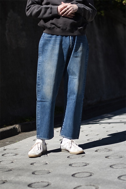 A.PRESSE/アプレッセ】Washed Denim Wide Pants