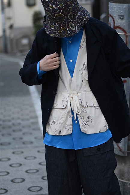 ENGINEERED GARMENTS/エンジニアードガーメンツ】Fowl Vest - Animal