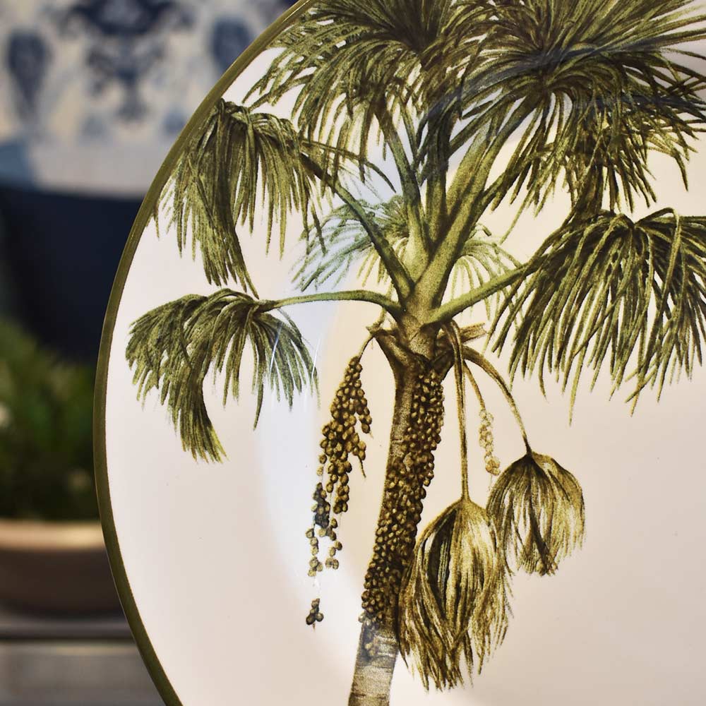 Jogo 6 Pratos Rasos Malibu Coqueiro 29cm 1ª Linha Alleanza - Loja