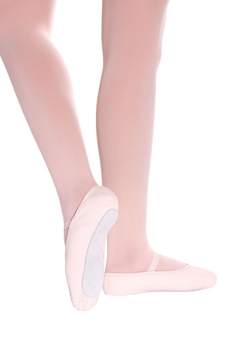 Sapatilha de Meia-Ponta Sola Inteira em Lona com Elástico - Só Dança