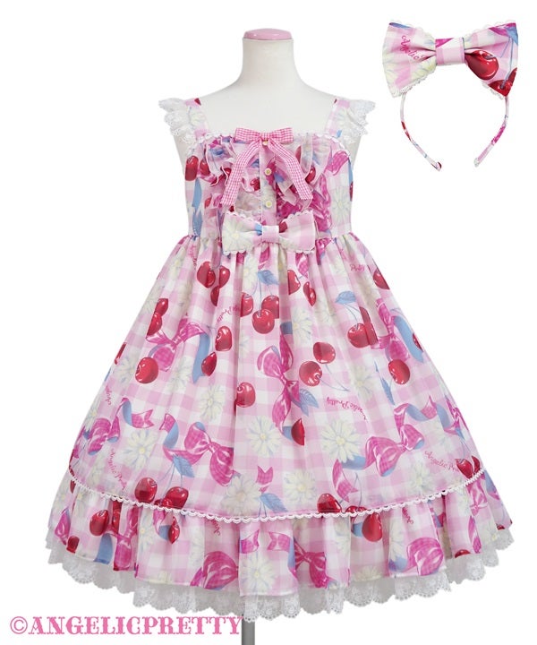 Sweet Cherry Margaret JSK Set (2022) by Angelic Pretty
