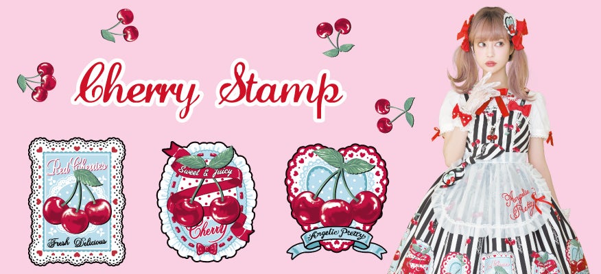 Cherry Stamp JSK by Angelic Pretty