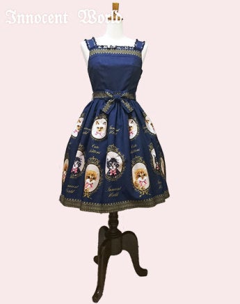 Glitter Cat Ribbon Belt JSK by Innocent World