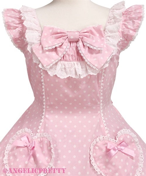 Cute Heart JSK (Polka Dot) by Angelic Pretty
