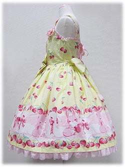 Cherry Berry Bunny Heart JSK by Angelic Pretty