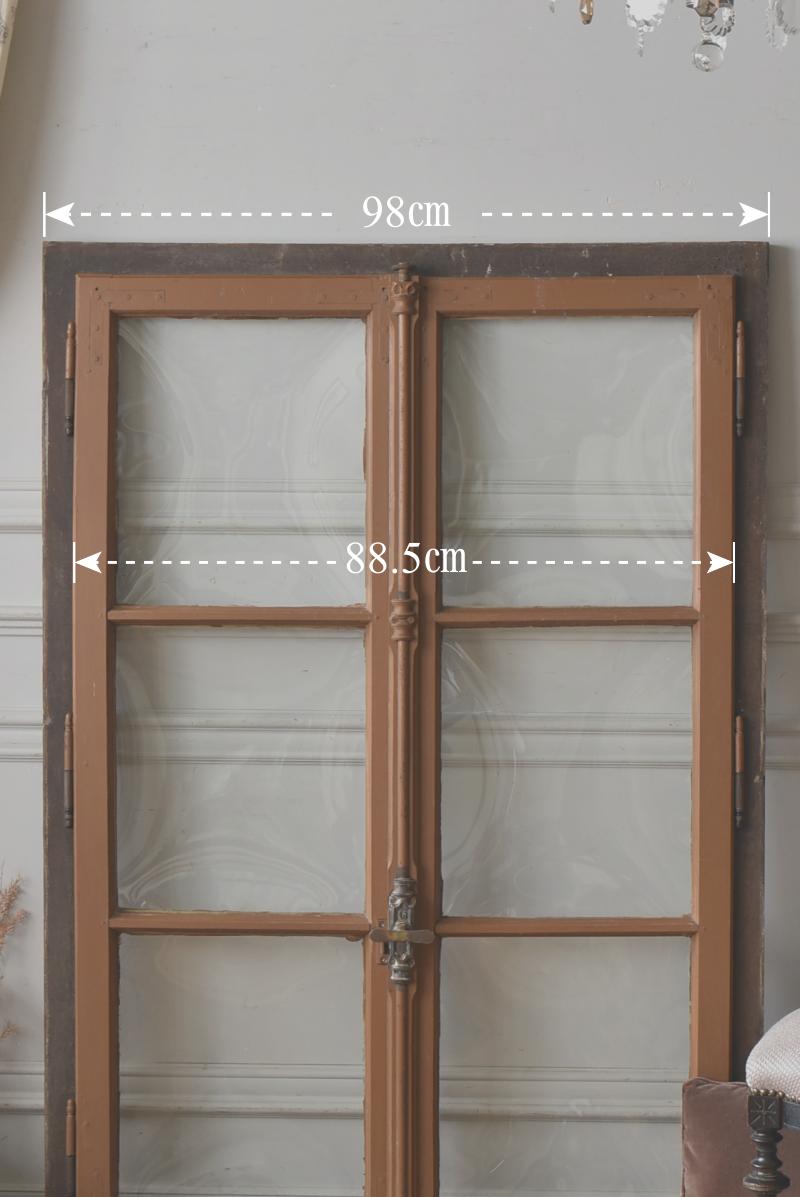 フランスアンティーク建具 アンティーク枠付き窓.4 フレンチ窓