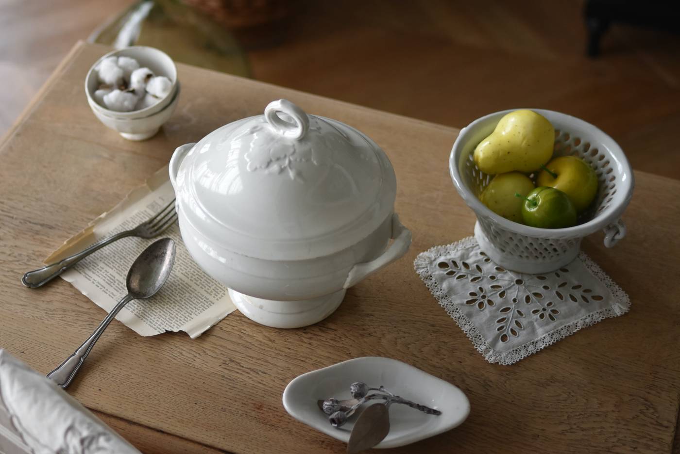 スーピエール.St.Amand フランスアンティーク食器 テーブルウェア