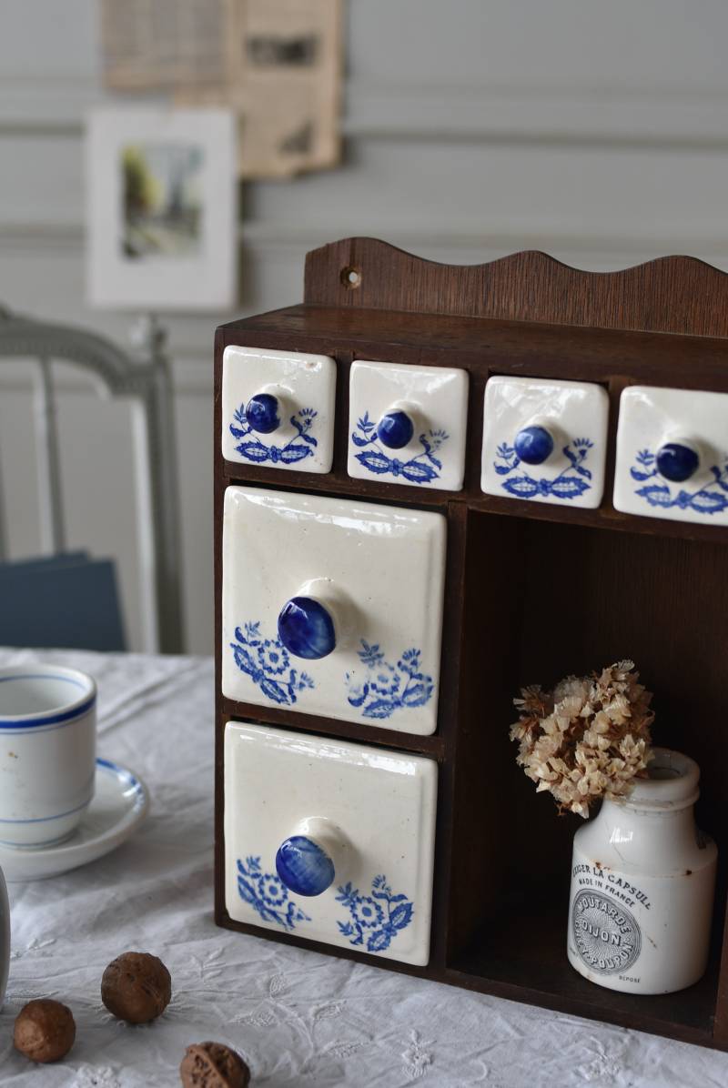 アンティークスパイスラック.2 フランス アンティーク キャニスター