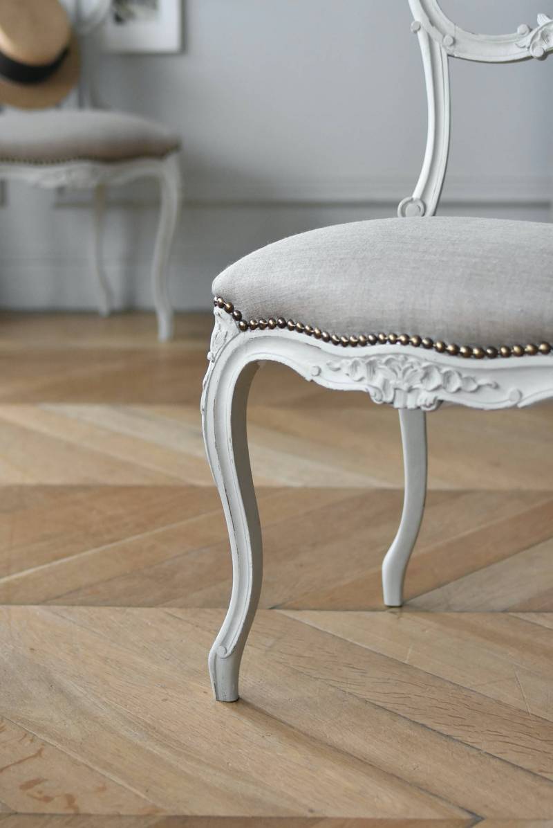 フランスアンティーク家具 バルーンバックチェア.24A フレンチアンティーク