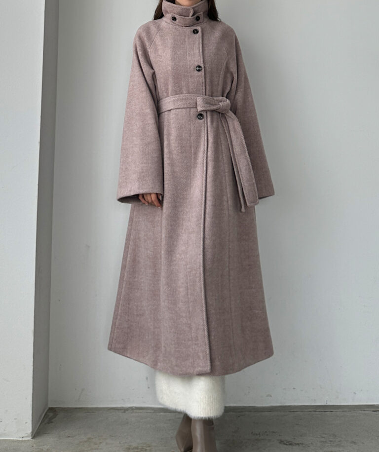 283】[選べる2素材 ウールライク／ヘリンボーンシャギー]2wayスリット