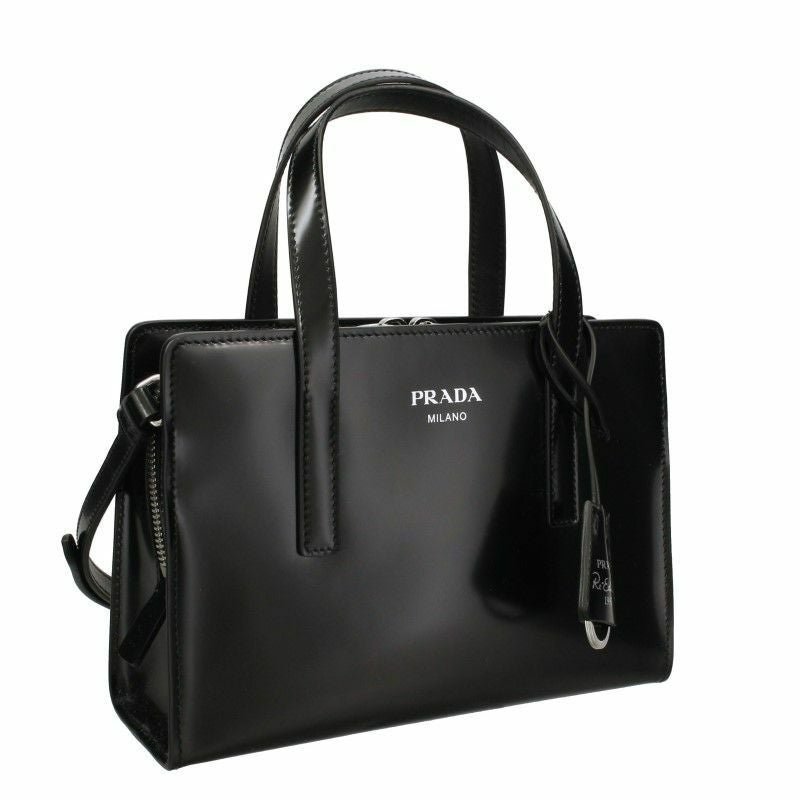 プラダ PRADA ハンドバッグ レディース SPAZZOLATO ブラック 1BA357 V