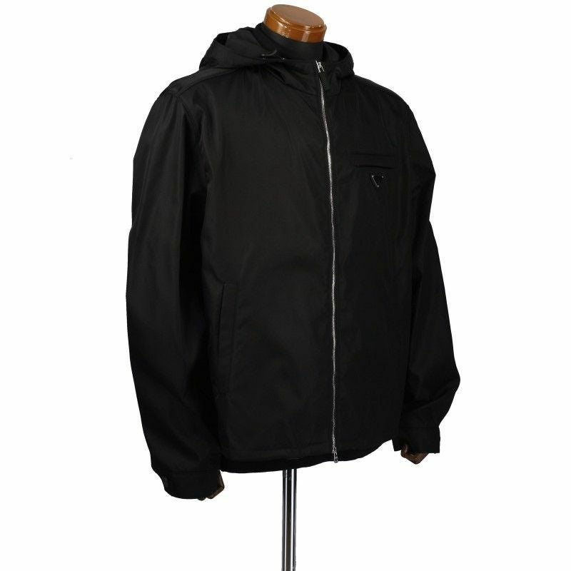 プラダ PRADA ナイロンジャケット メンズ RE-NYLON ブラック SGB685 S