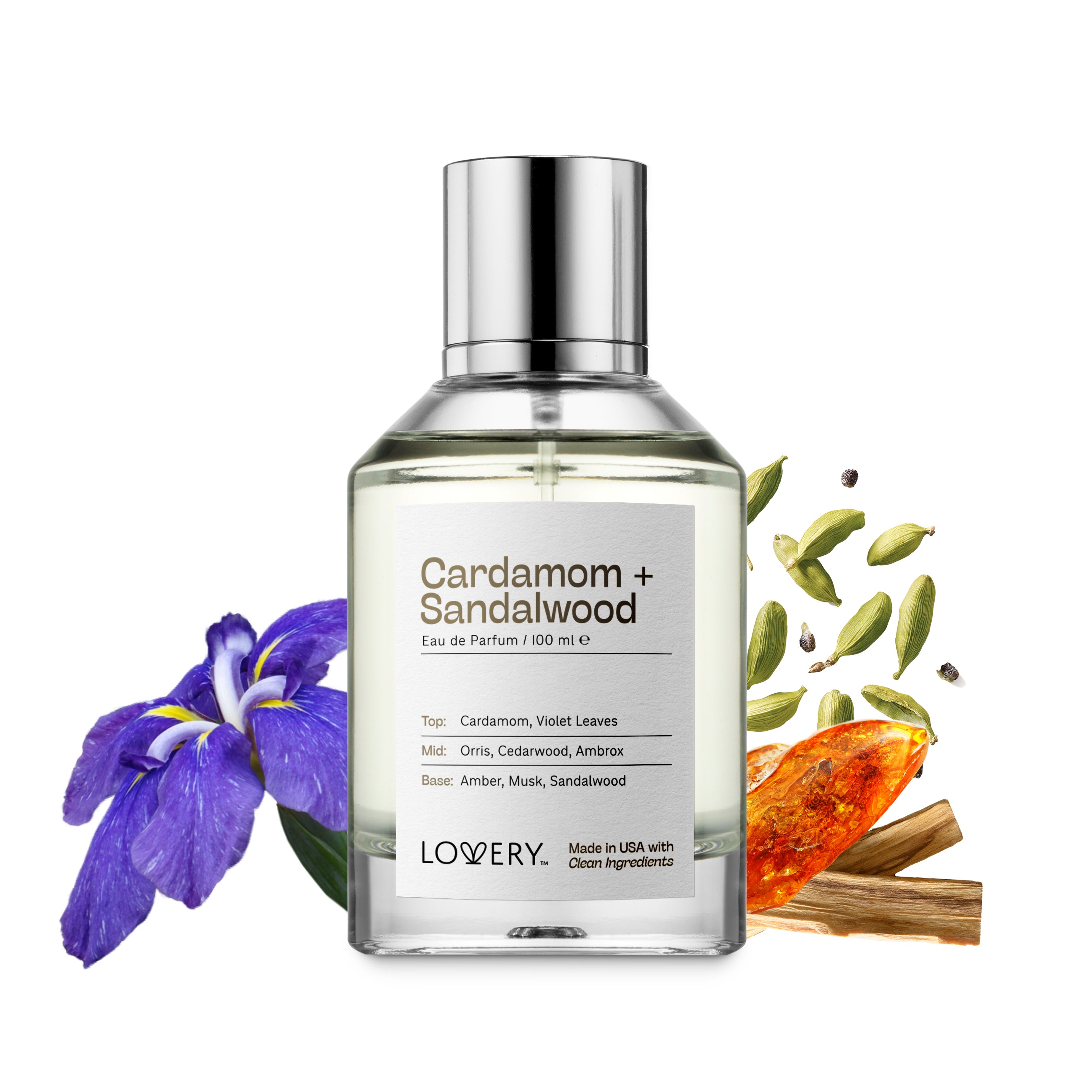 Cardamom Sandalwood Perfume Inspired by Lelabo Santal 33 Fragrance