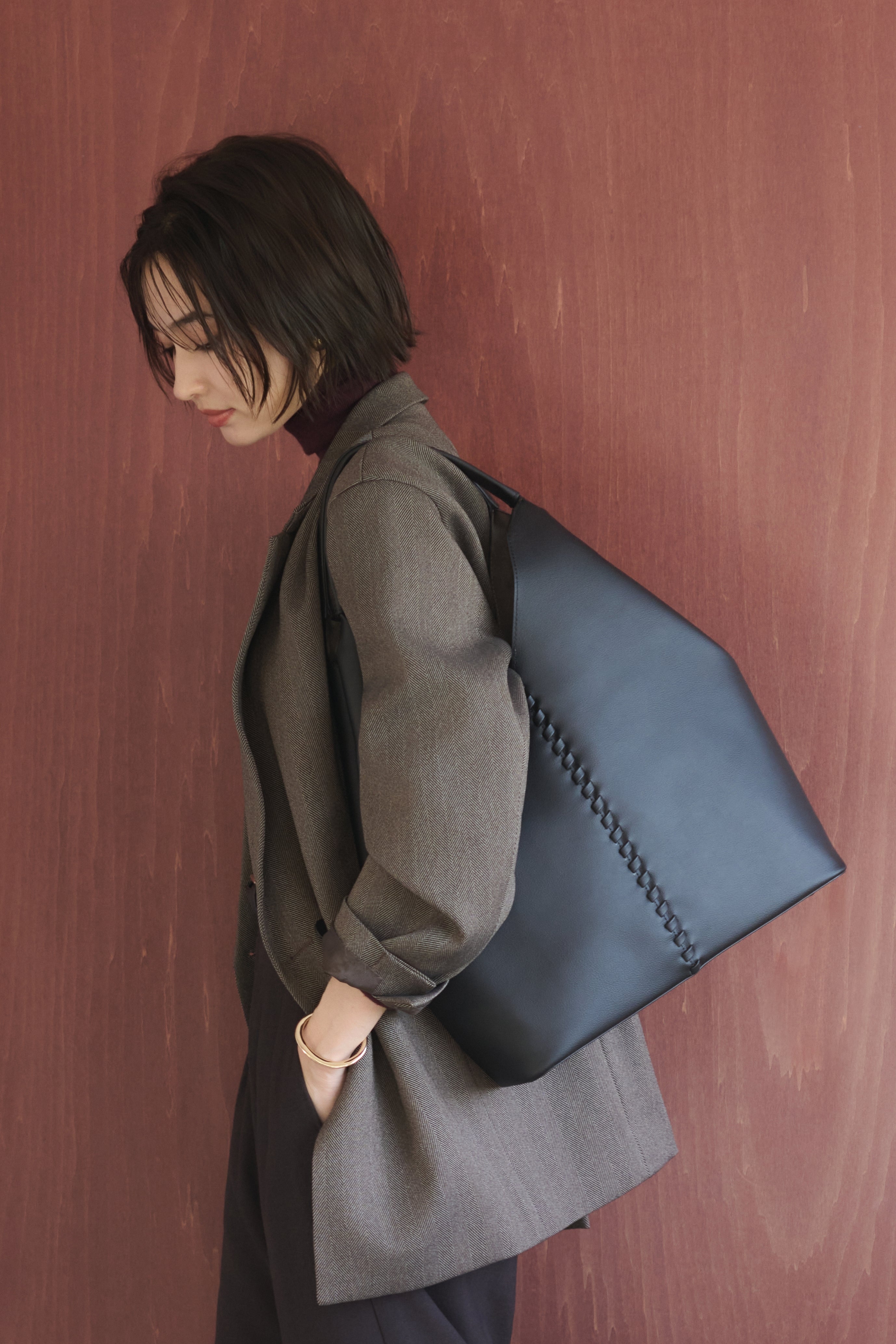 Grape Vine Tote Bag | LOVST TOKYO, グレープレザー, ヴィーガン