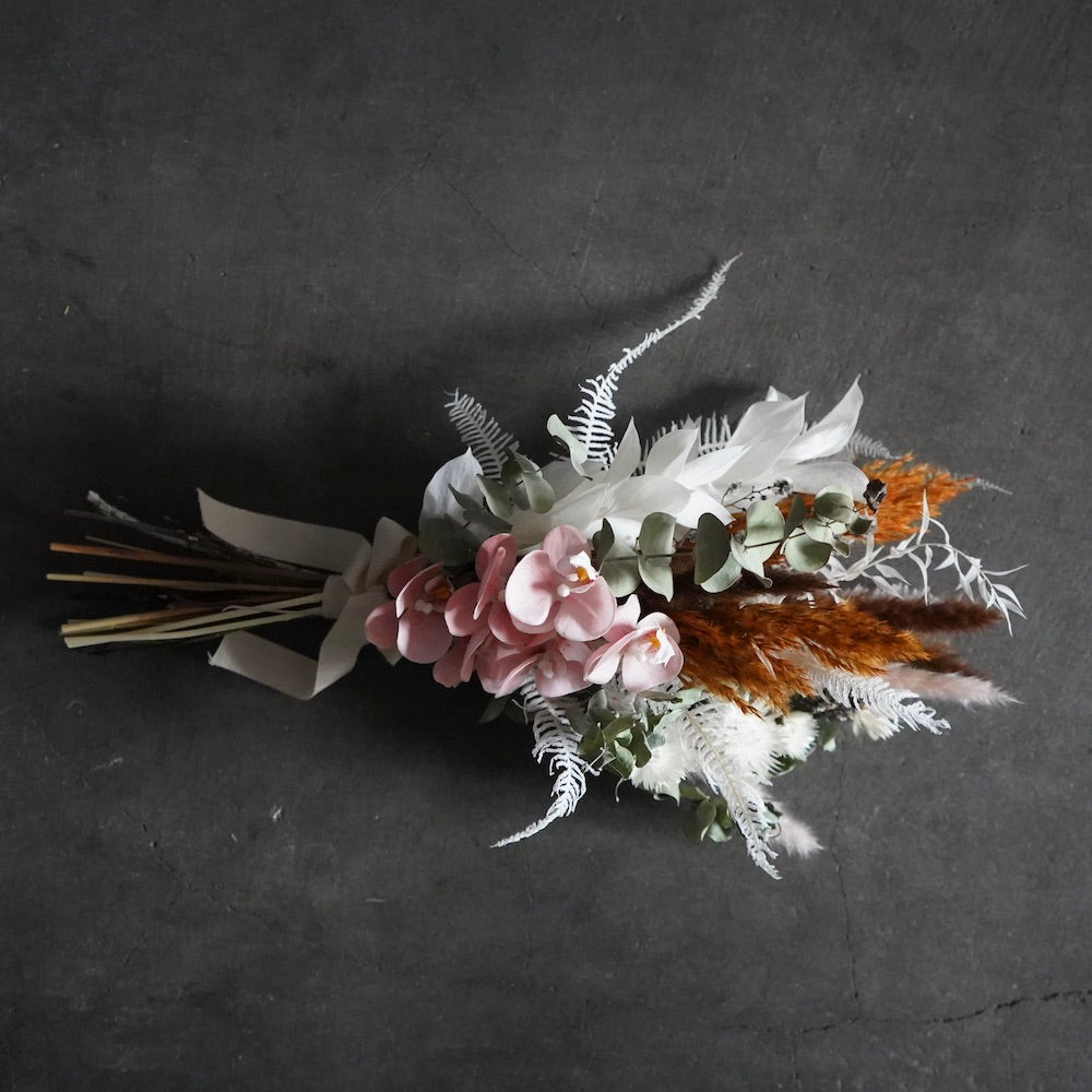 ドライフラワー・アーティシャルフラワーMixブーケ 胡蝶蘭