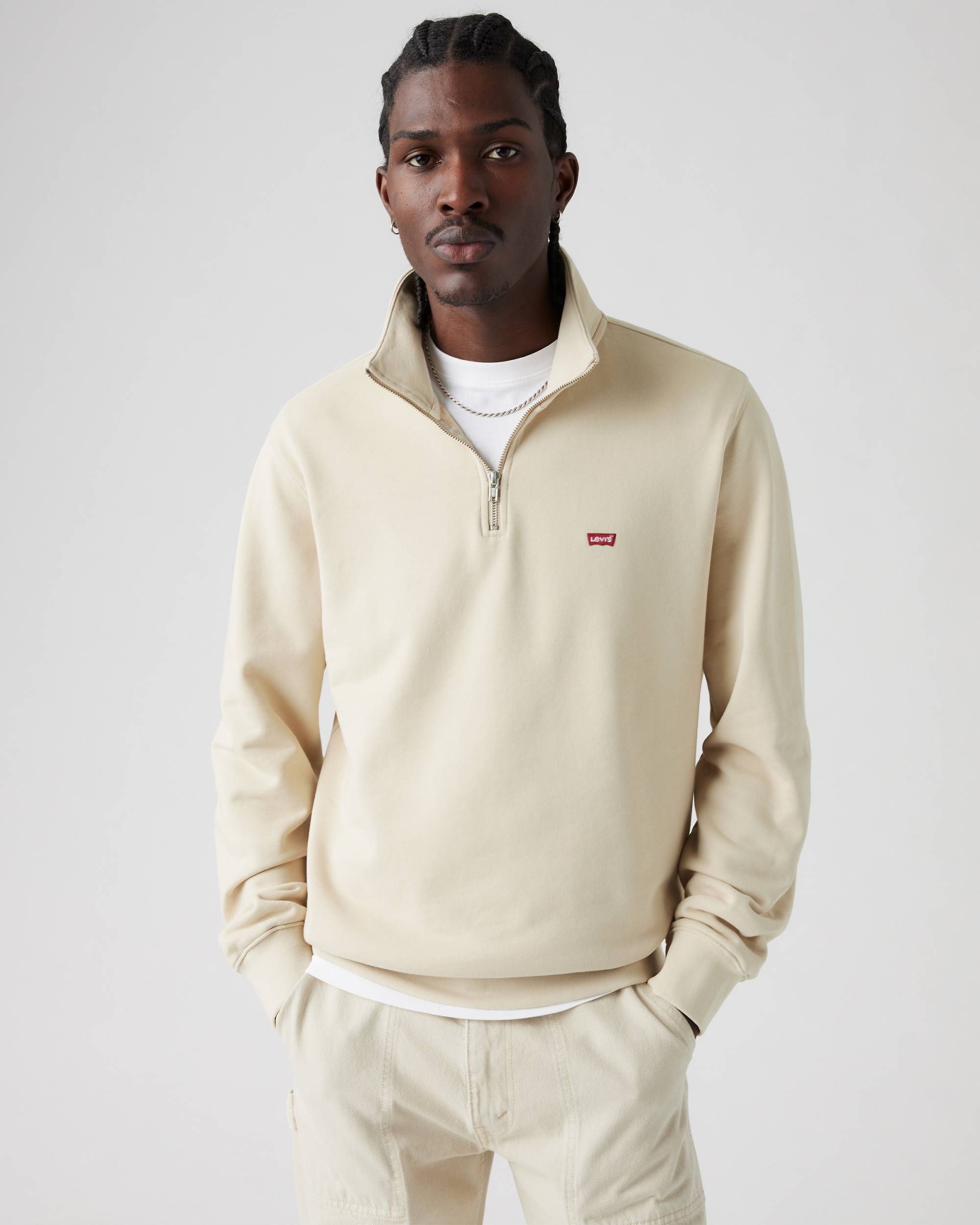 Original Housemark Quarter-zip Pullover - White | Levi's® US