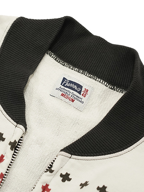 Pherrow's（フェローズ） 】 雪柄スウェットカーディガン [ Snow