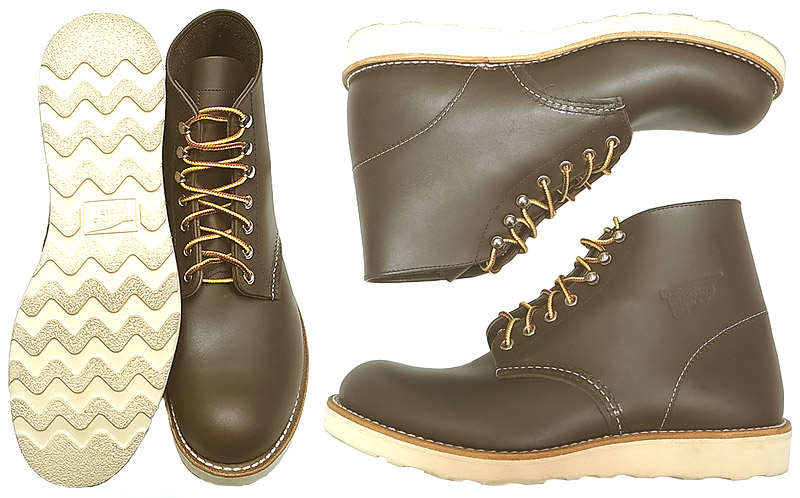 RED WING 8132 Round-Toe Boots 6inch USA製 ガラス・レザーUSA限定 箱