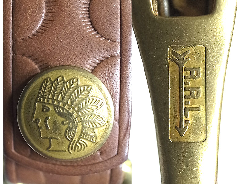 Double RL(RRL) Leather Key Ring ダブルアールエル ベルト用