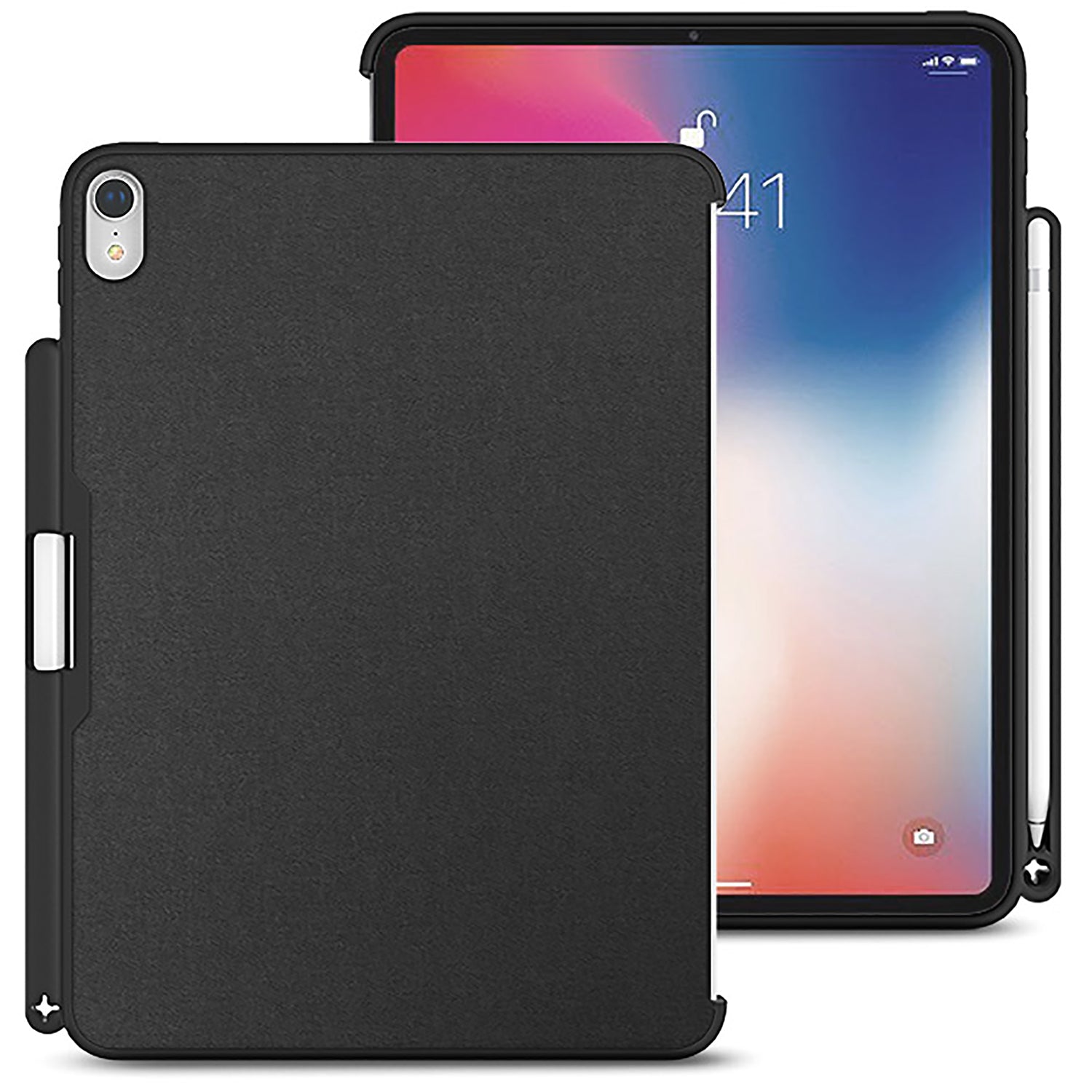 iPad Pro 11 Case 2018, Luvvitt Back Cover with Pencil Holder