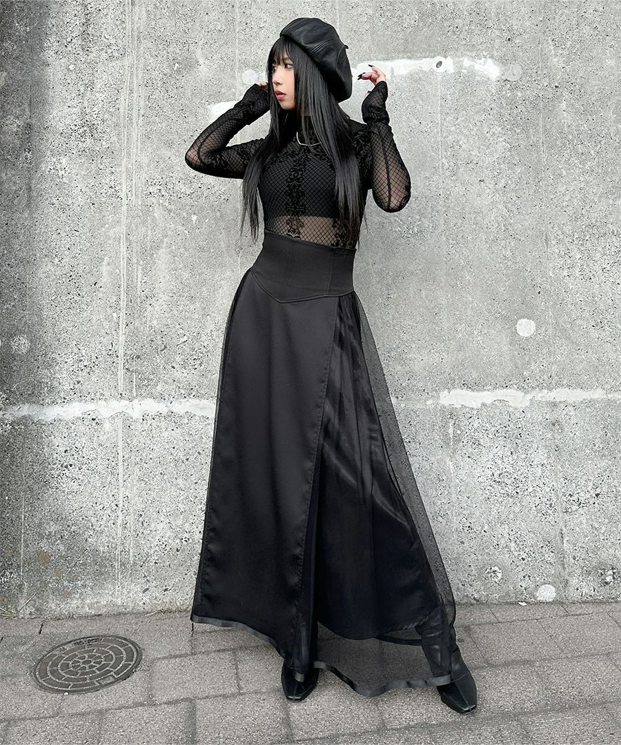 サイドチュールコルセットスカート | LVEU.（ラブユ.）