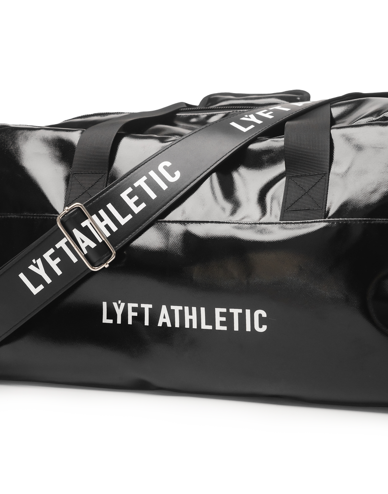 LÝFT 2Way Enamel Duffle Bag - Black