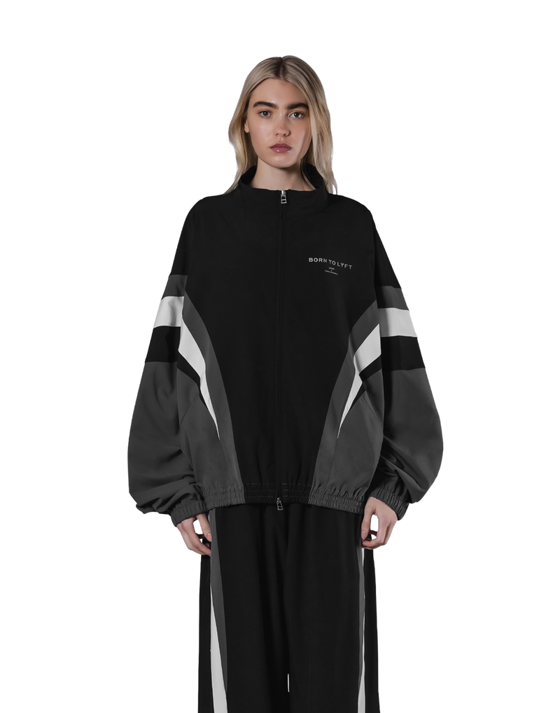 2Line Oversize Track Jacket V.2 - Black – LÝFT