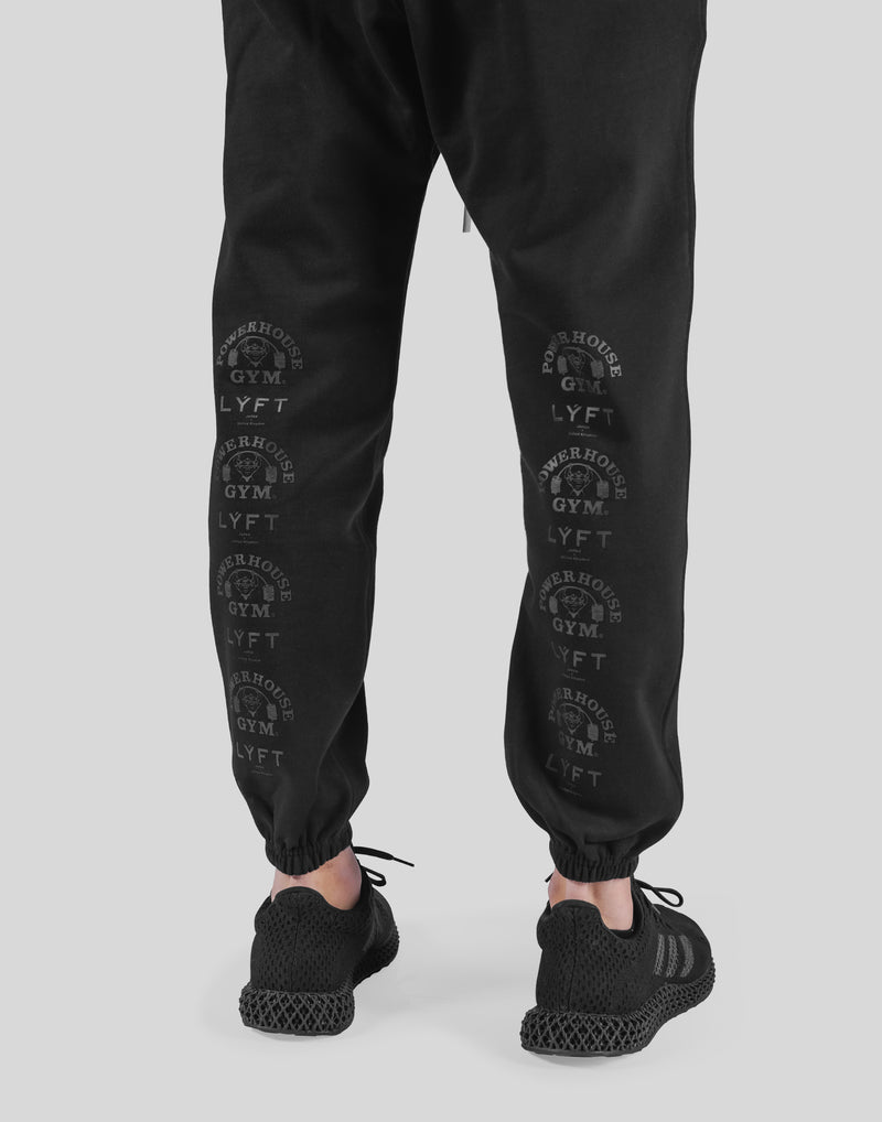 LÝFT × Power House Gym Sweat Pants - Black