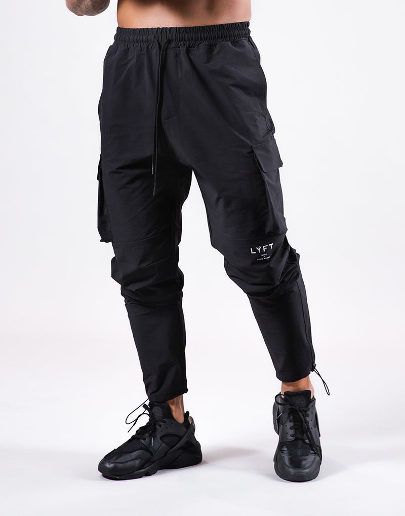 Stretch Nylon Cargo Pants - Black – LÝFT