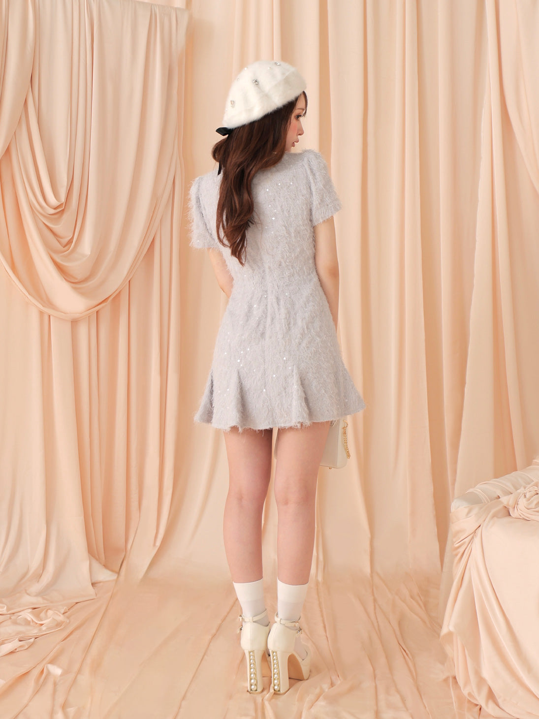 Feather sequin mini onepiece(eme10548) – M me eme