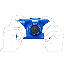 Amazon | Nikon デジタルカメラ S33 防水 1317万画素 S33 ブルー S33BL